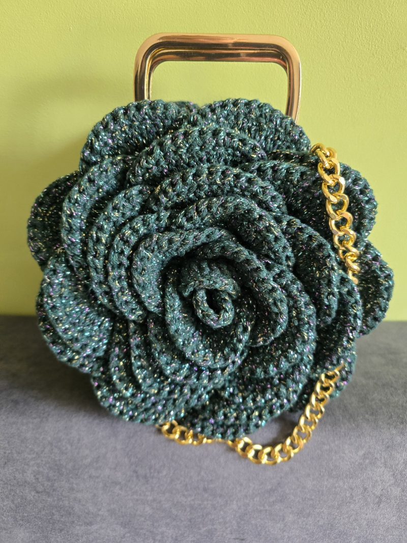 Bag Rose crochet