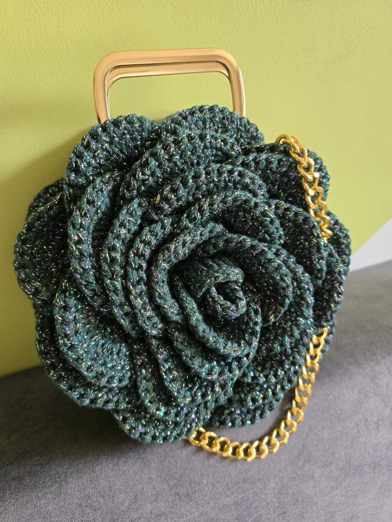 Bag Rose crochet