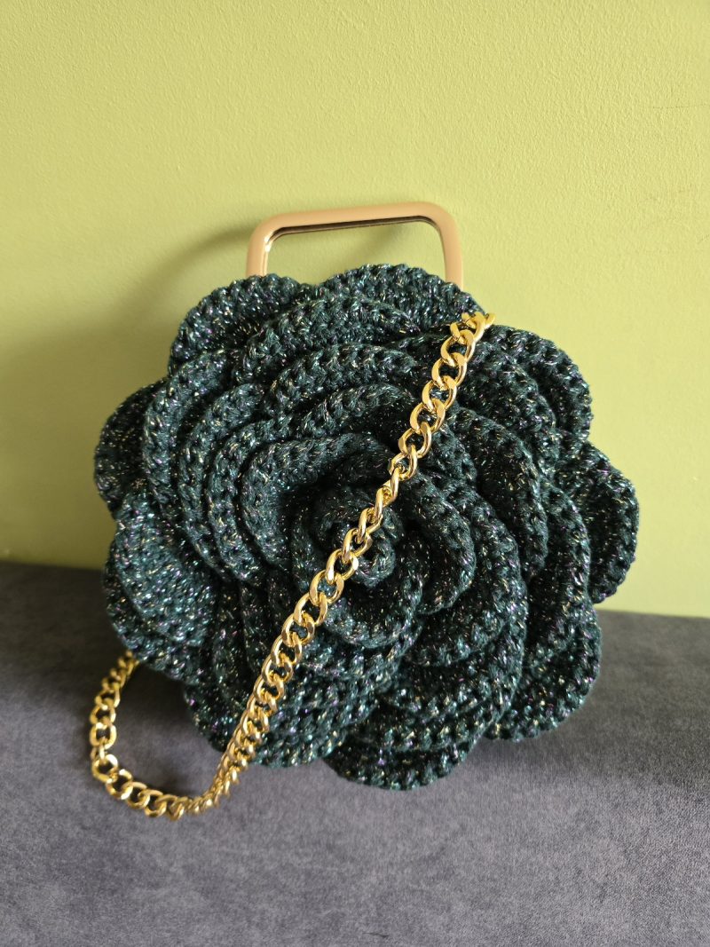 Bag Rose crochet