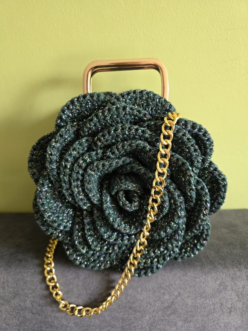 Bag Rose crochet