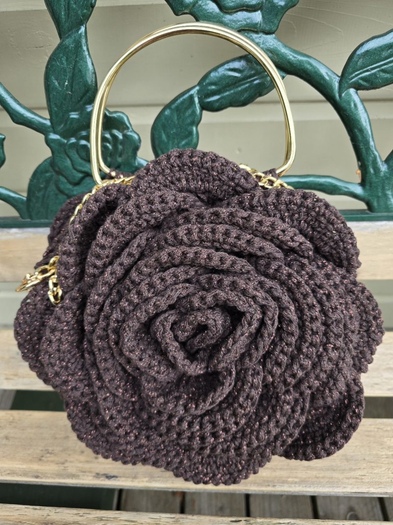 Bag Rose crochet