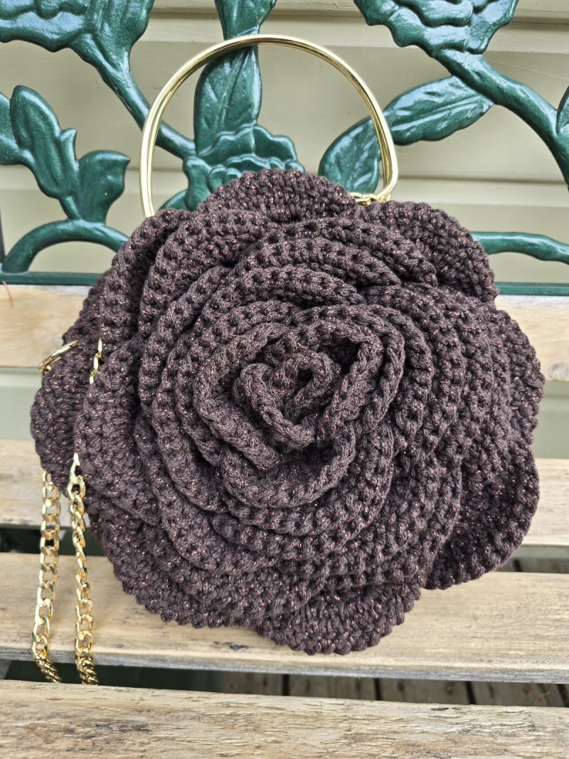 Bag Rose crochet
