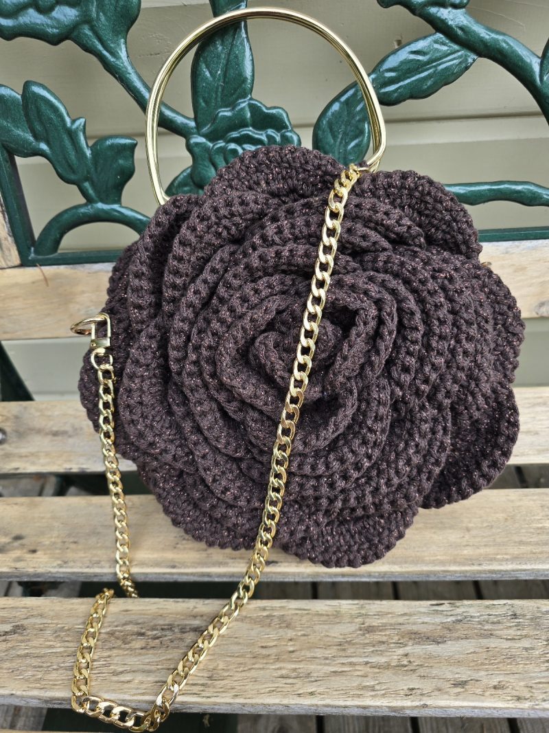 Bag Rose crochet