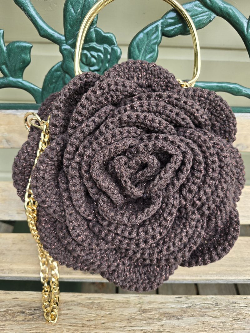 Bag Rose crochet