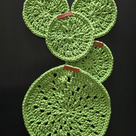 crochet placemats set