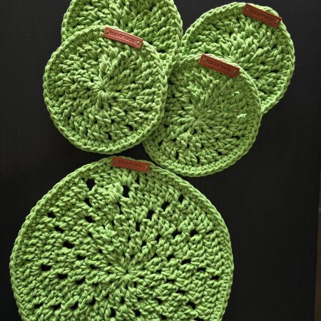 crochet placemats set