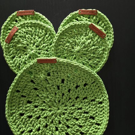 crochet placemats set