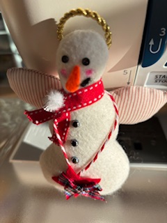 Snow Angel Felt Christmas Tree Decoration