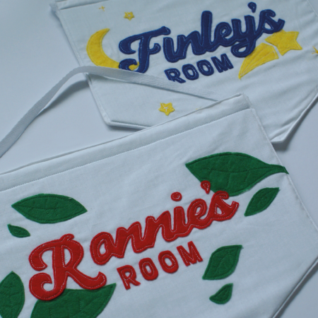 Customisable hanging banner. Any phrase, many themes to choose from.