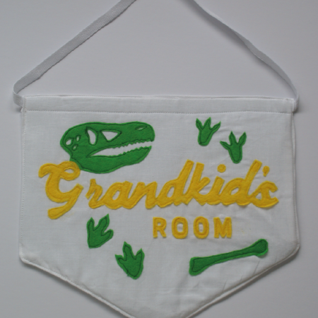 Customisable hanging banner. Any phrase, many themes to choose from.