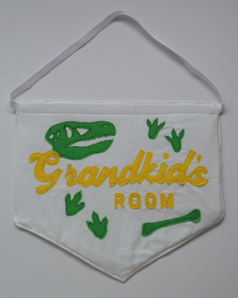 Customisable hanging banner. Any phrase, many themes to choose from.