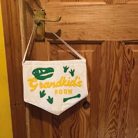 Customisable hanging banner. Any phrase, many themes to choose from.