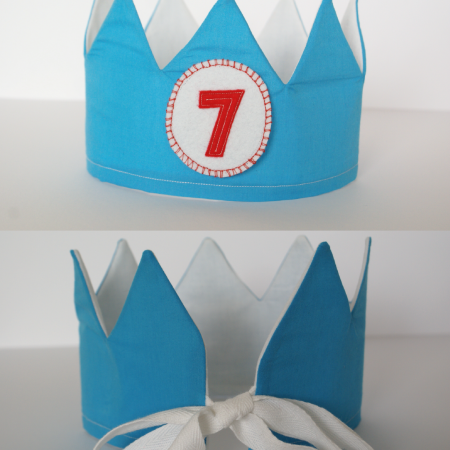 Adjustable Birthday Crown with Removable Age Patches | Many Colours to choose from!