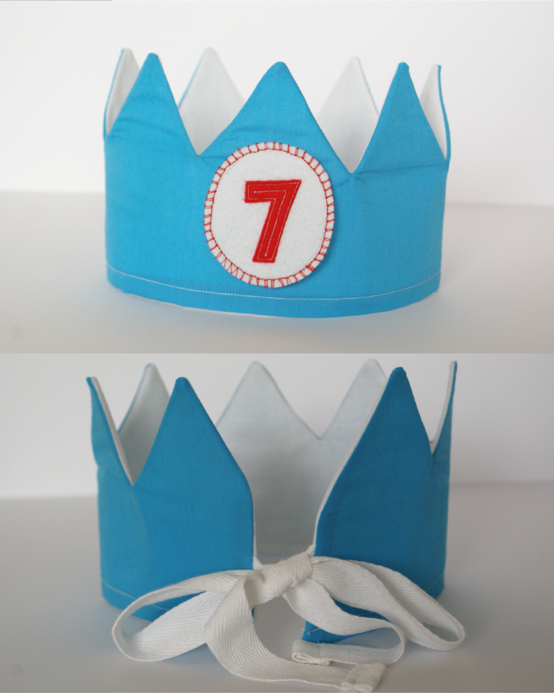 Adjustable Birthday Crown with Removable Age Patches | Many Colours to choose from!