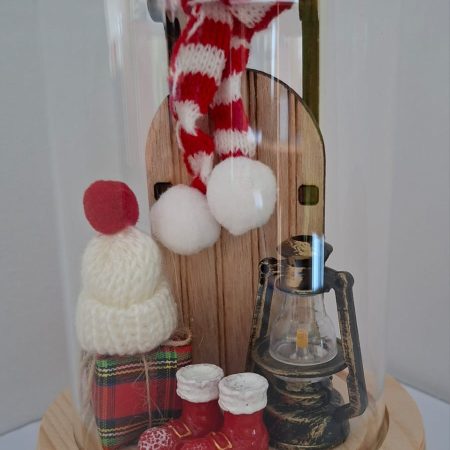 Christmas display decoration ornament glass snow dome.