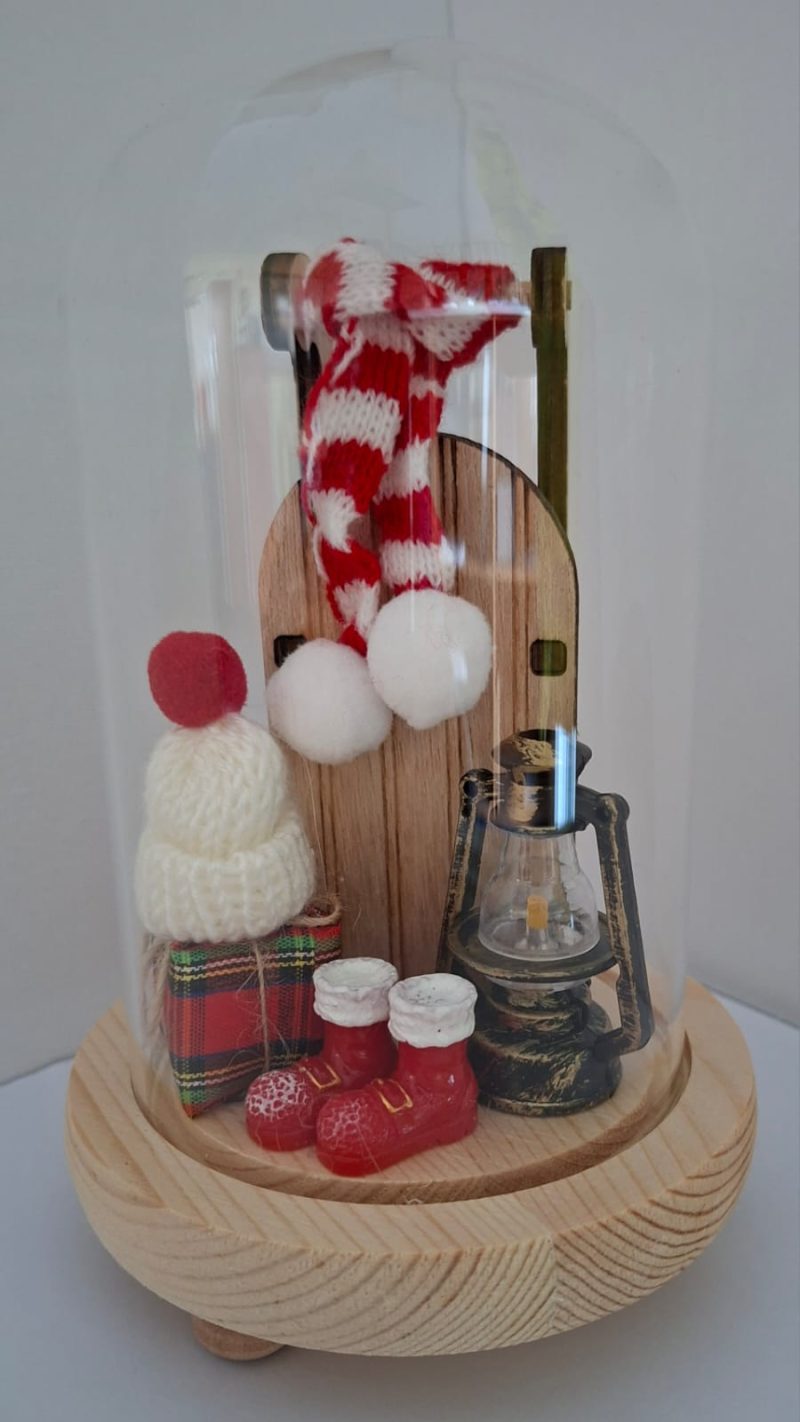 Christmas display decoration ornament glass snow dome.