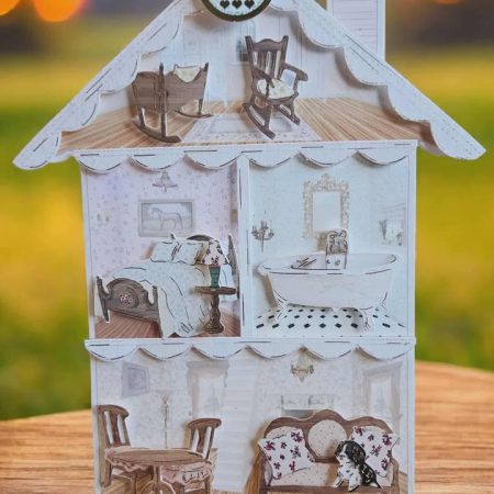 'New home' 3D greetings card for a new home / first house 13cm x 19cm