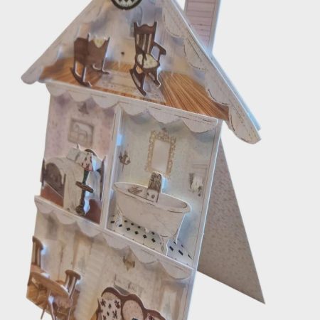 'New home' 3D greetings card for a new home / first house 13cm x 19cm
