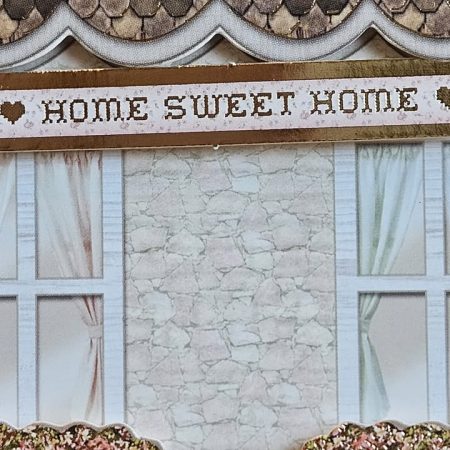 'Home sweet home' 3D greetings card for a new home / first house 13cm x 19cm