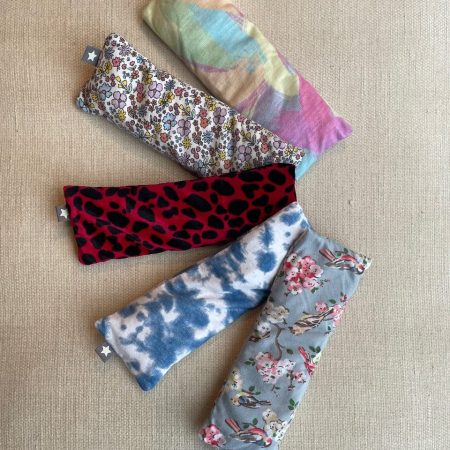 Weighted lavender eye pillow with removable cover (Various patterns available)