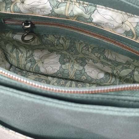 Yorkshire tweed / faux leather handbag