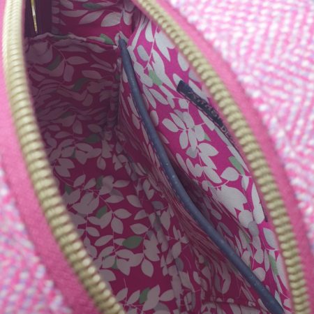 Daythum sling bag in Yorkshire tweed and cork