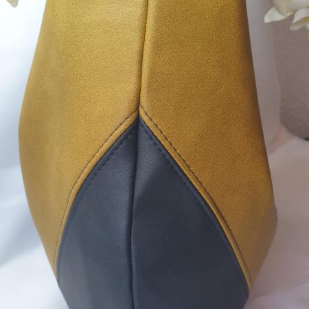 Estrella shoulder bag in Yorkshire tweed and faux leather