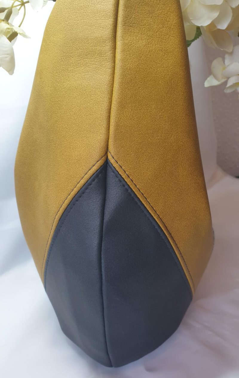 Estrella shoulder bag in Yorkshire tweed and faux leather