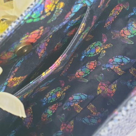 Estrella shoulder bag in Yorkshire tweed and faux leather