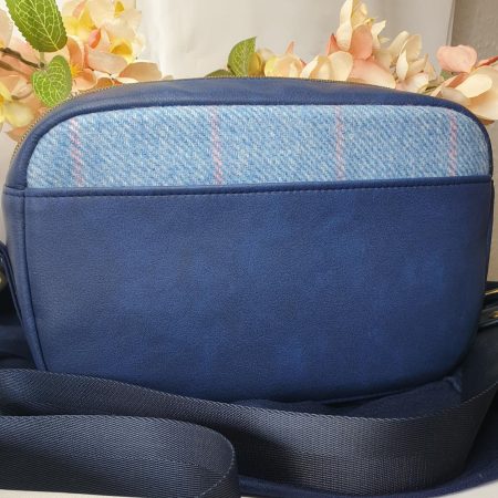 Catalina crossbody bag in tweed and faux leather