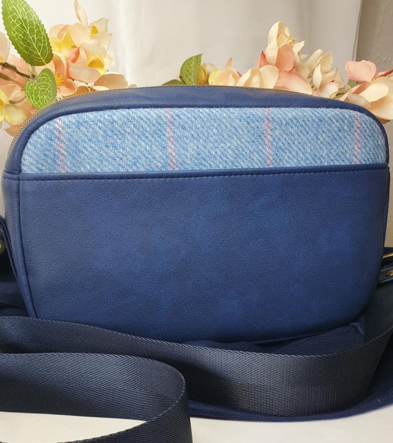 Catalina crossbody bag in tweed and faux leather