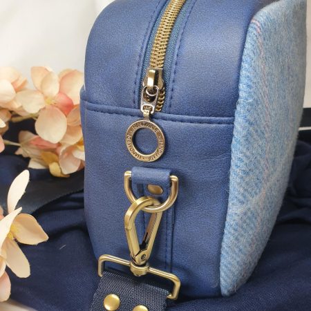 Catalina crossbody bag in tweed and faux leather