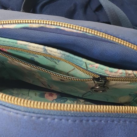 Catalina crossbody bag in tweed and faux leather