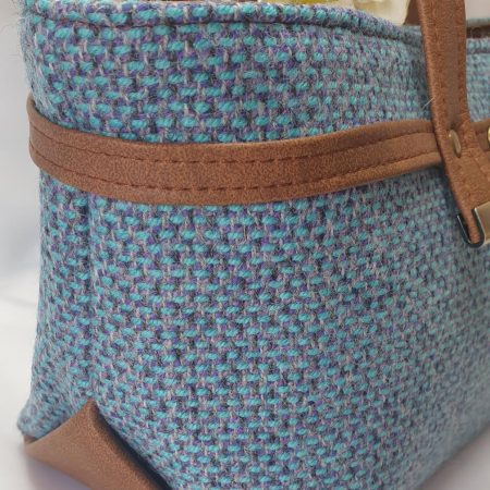 Celeste handbag in tweed and faux leather