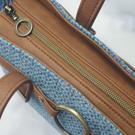 Celeste handbag in tweed and faux leather