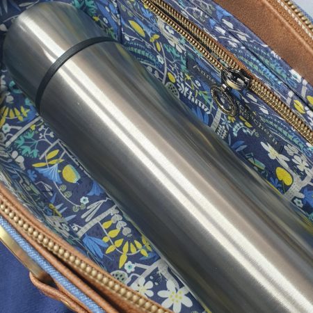 Celeste handbag in tweed and faux leather