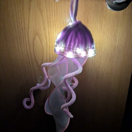 Chenille light up jellyfish