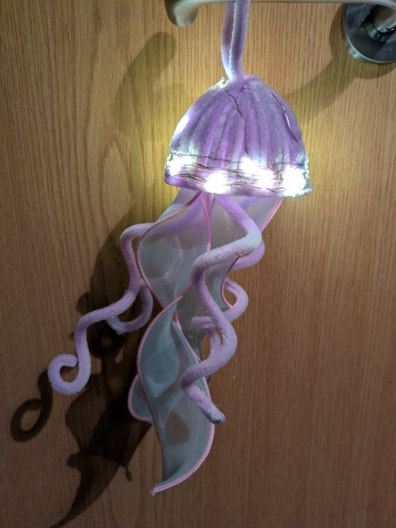 Chenille light up jellyfish