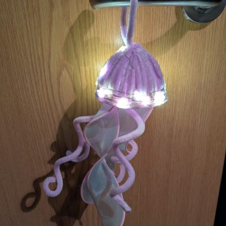 Chenille light up jellyfish
