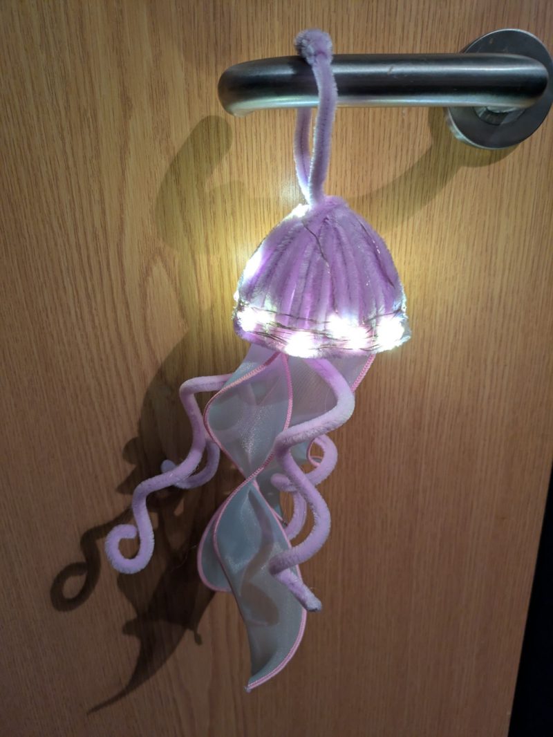 Chenille light up jellyfish