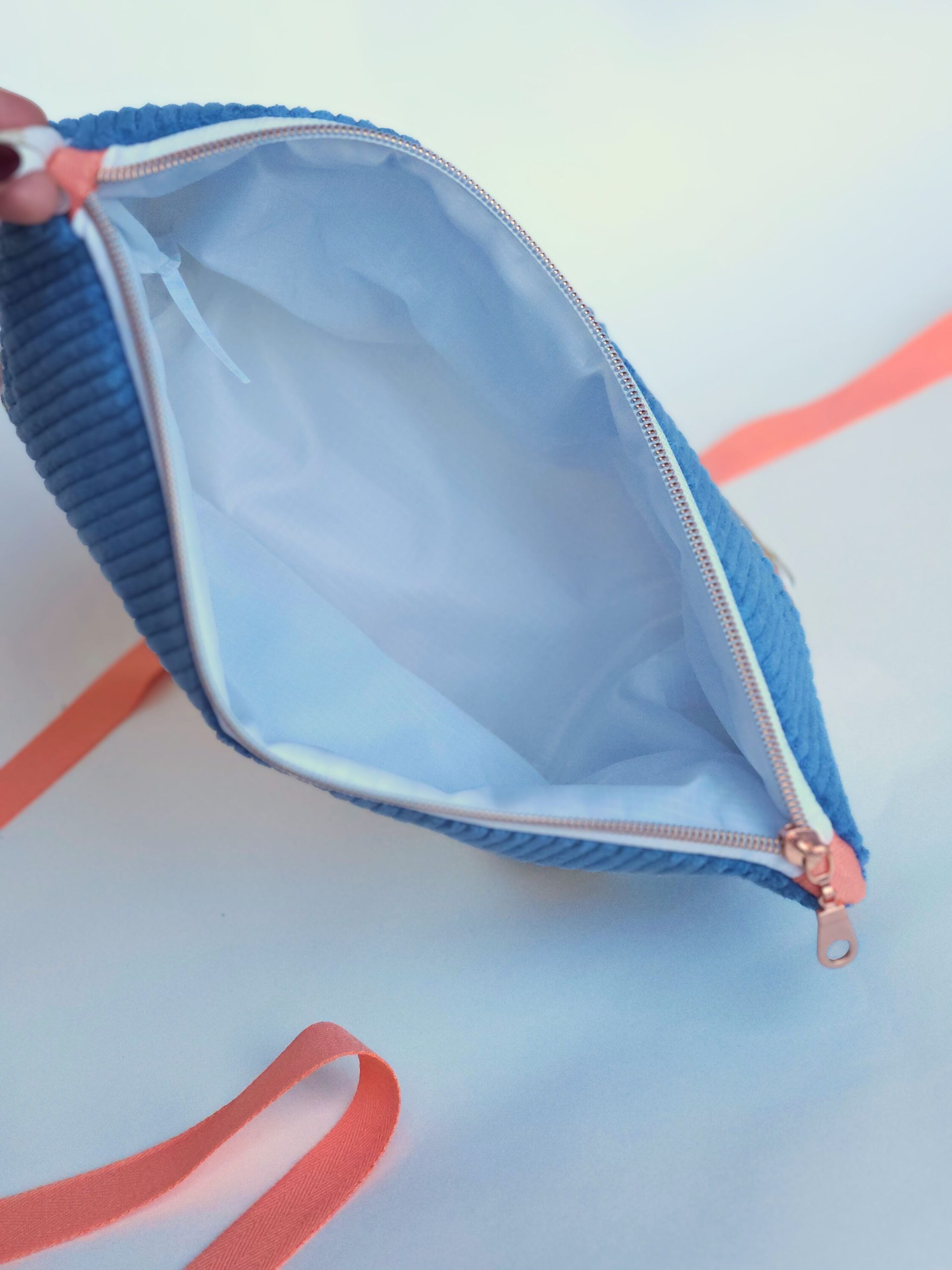 Corduroy Nappy Pouch with Waterproof Lining | Baby Changing Organiser