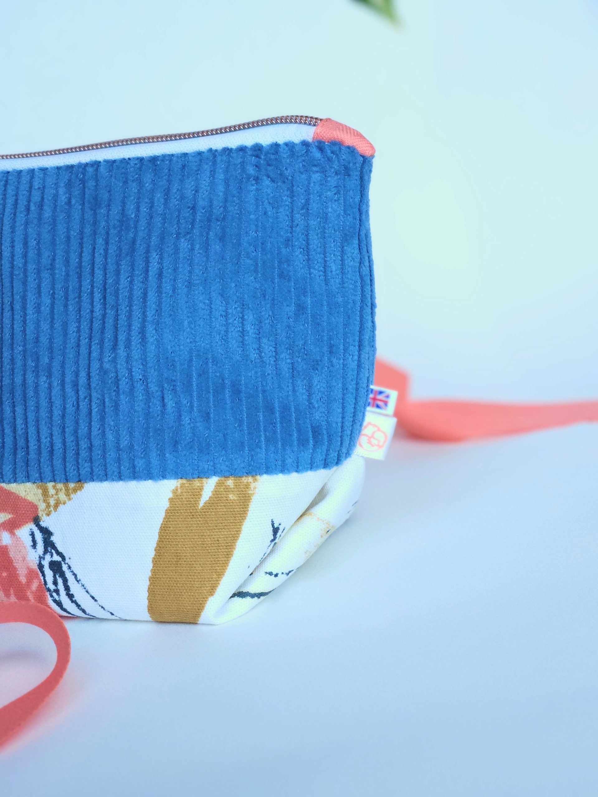 Corduroy Nappy Pouch with Waterproof Lining | Baby Changing Organiser