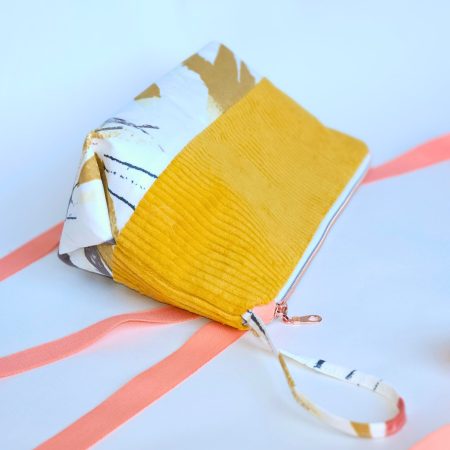 Corduroy Nappy Pouch with Waterproof Lining | Baby Changing Organiser