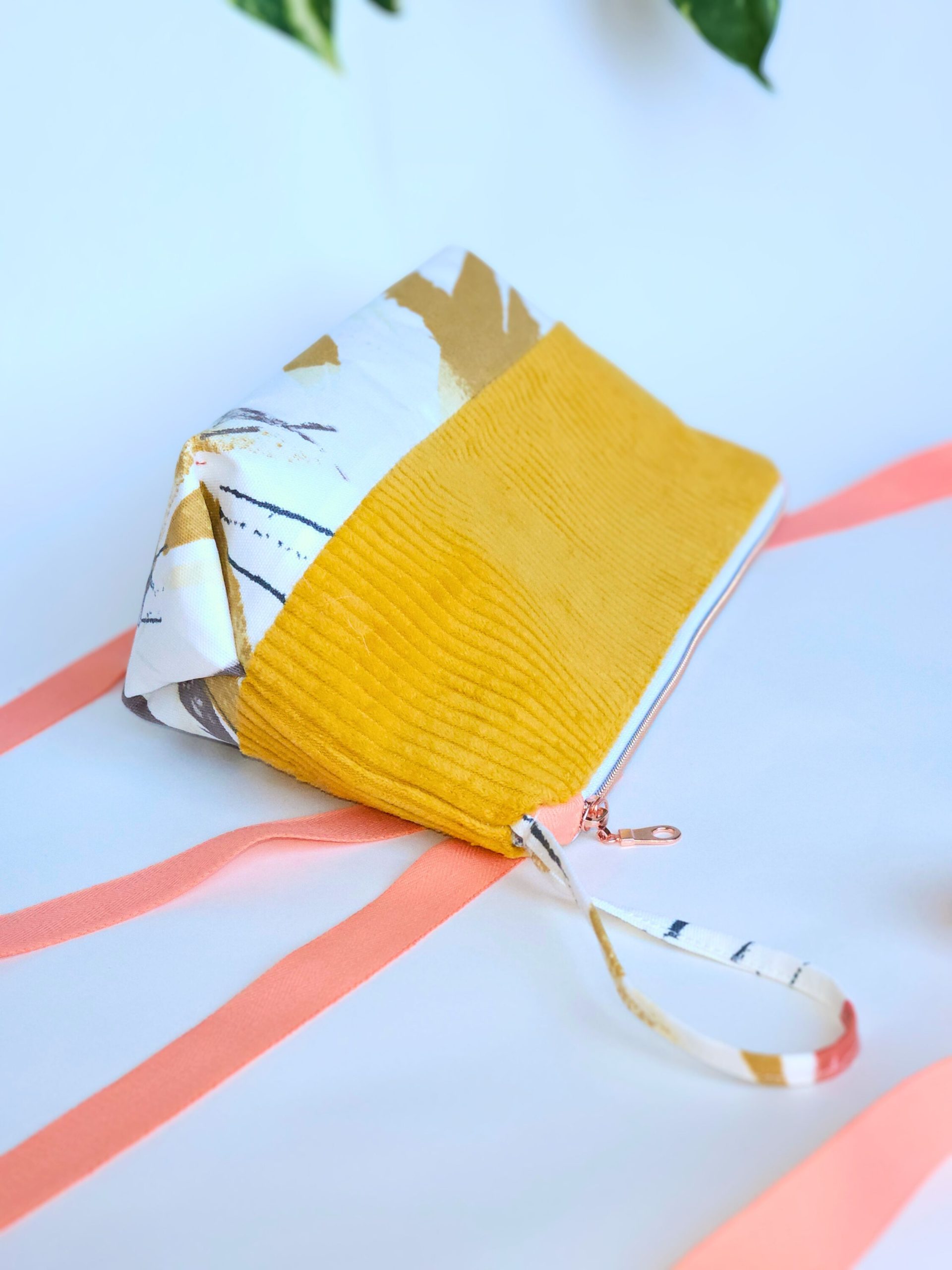 Corduroy Nappy Pouch with Waterproof Lining | Baby Changing Organiser