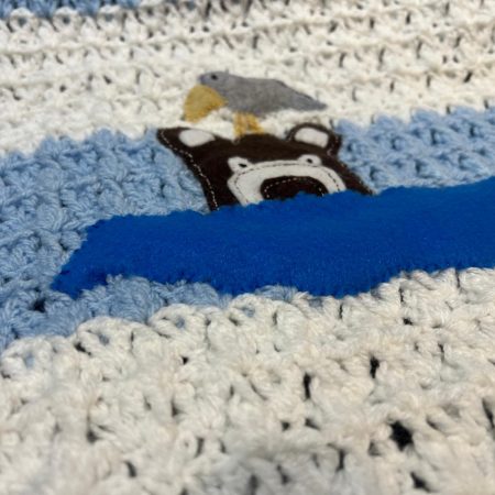 Handmade Baby Crochet Blanket | Bear & Bird | Soft & Cosy