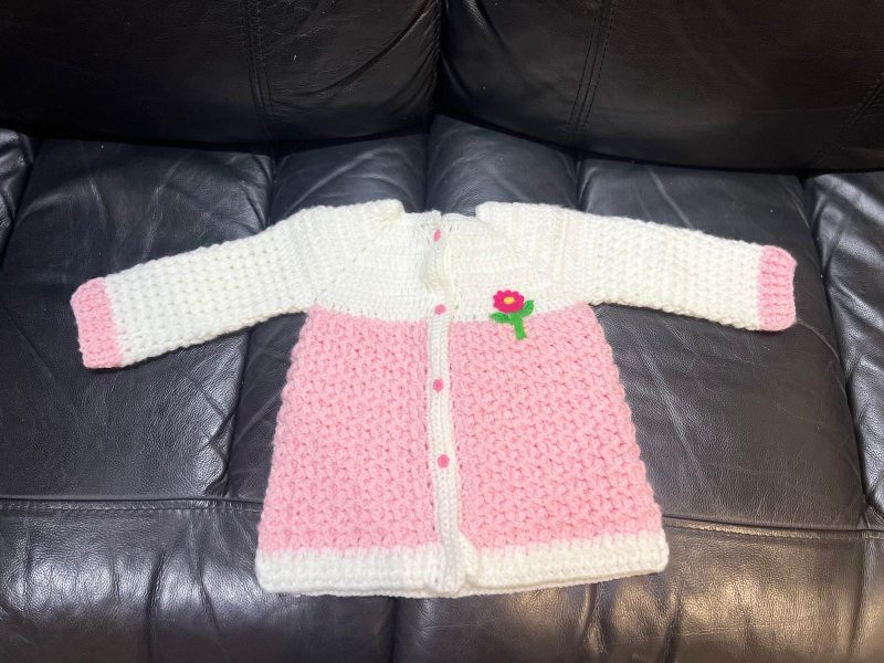 Handmade Baby Crochet Outfit Set | 3-Piece | Cardigan, Hat & Boots