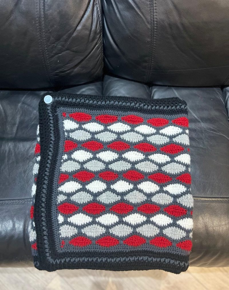 Handmade Crochet Bed Runner | Luxury Textured Design