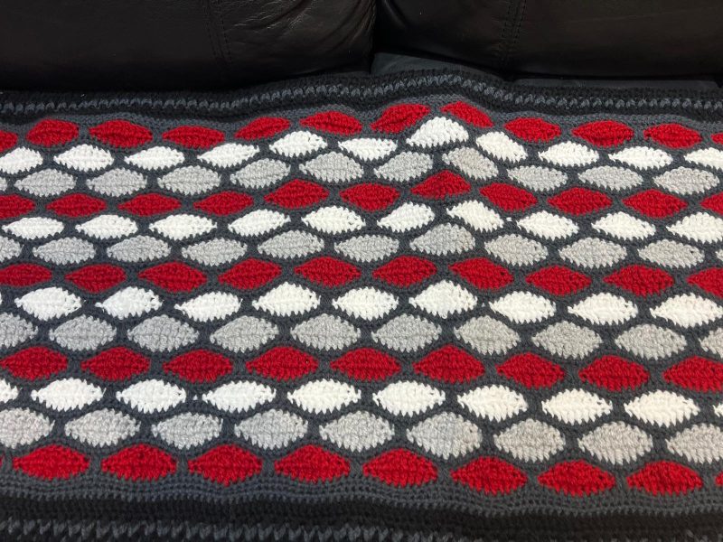 Handmade Crochet Bed Runner | Luxury Textured Design