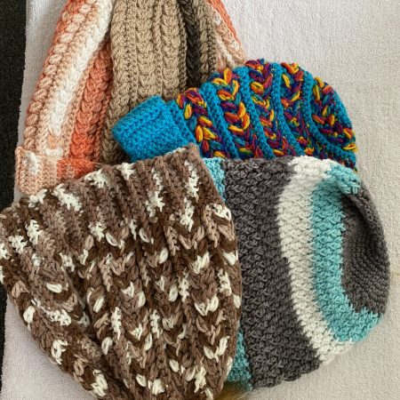 Crocheted handmade hat