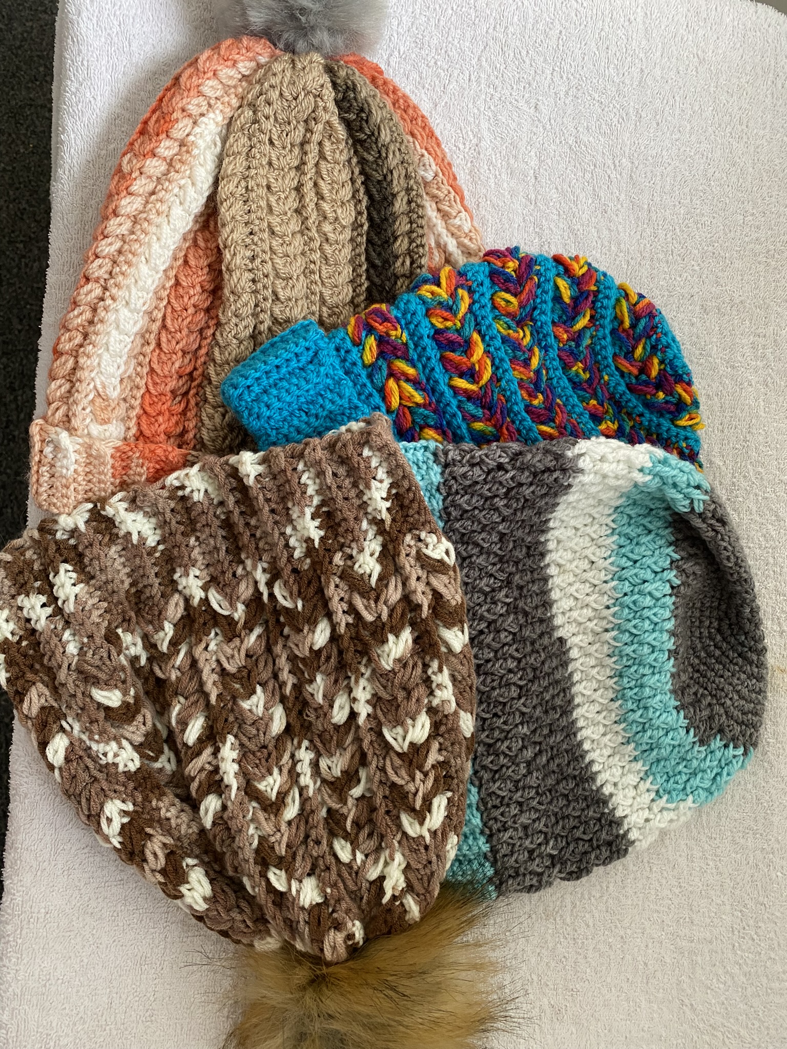 Crocheted handmade hat